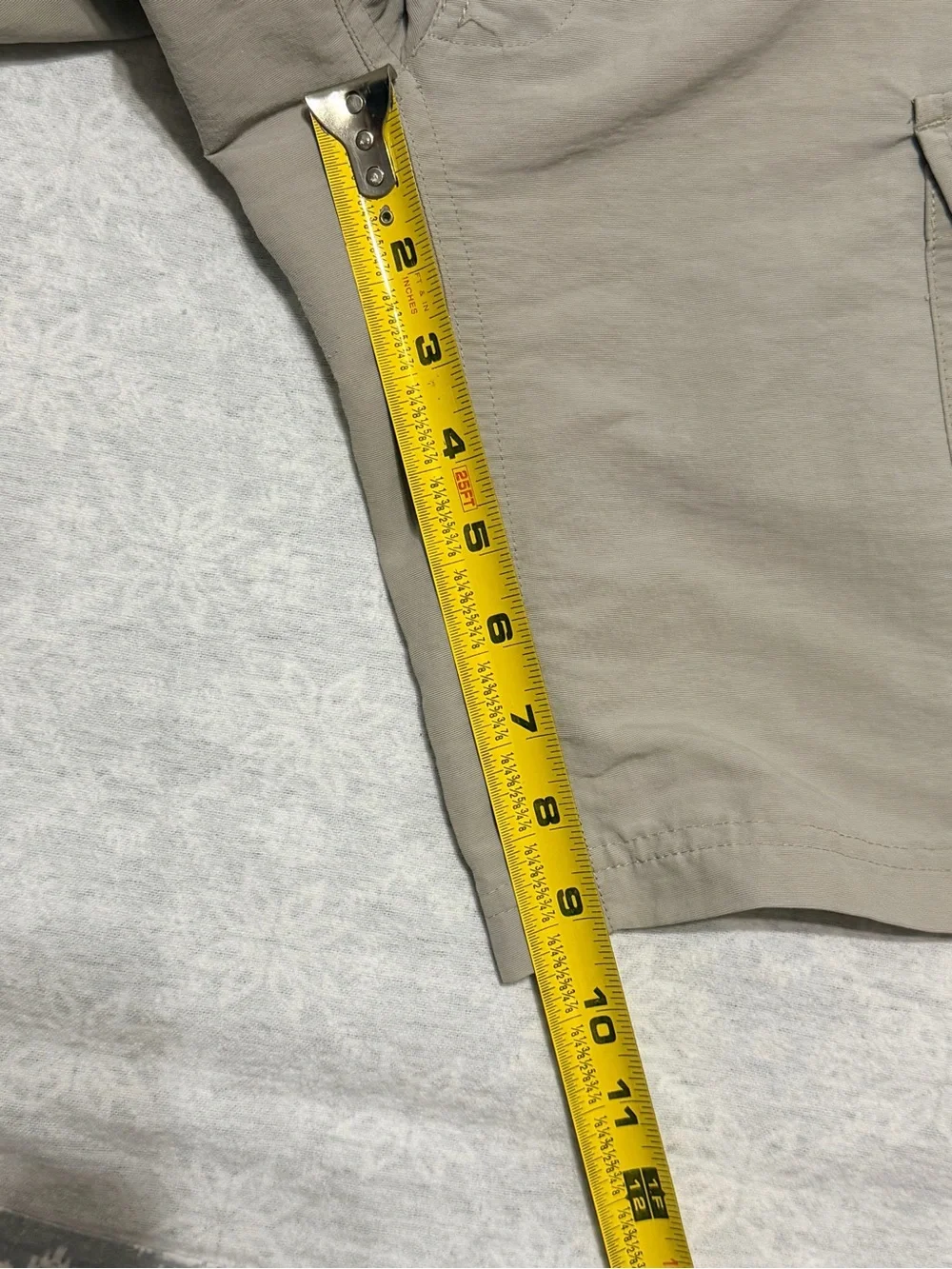 The North Face Men’s Cargo Hiking Shorts Gray Nylon Belted Size Medium